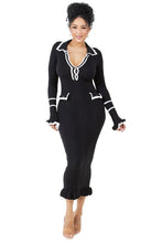 Load image into Gallery viewer, WOMEN FASHION LONG MAXI KNIT DRESS