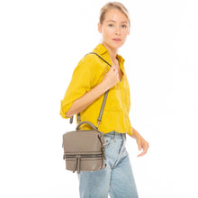 Load image into Gallery viewer, Gray Leather Backpack Purse for Women Convertible Crossbody Bag Medium - florentclothing store