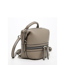 Load image into Gallery viewer, Gray Leather Backpack Purse for Women Convertible Crossbody Bag Medium - florentclothing store