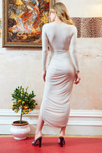 Load image into Gallery viewer, Low Cut Midi Dress