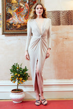Load image into Gallery viewer, Low Cut Midi Dress
