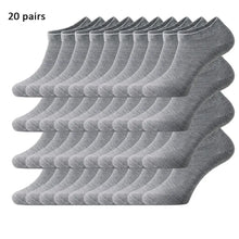 Load image into Gallery viewer, 4/5/10/20/40 Pairs of Solid Color Socks, Soft and Lightweight Ankle
