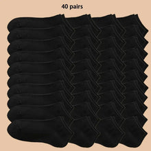 Load image into Gallery viewer, 4/5/10/20/40 Pairs of Solid Color Socks, Soft and Lightweight Ankle