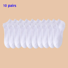 Load image into Gallery viewer, 4/5/10/20/40 Pairs of Solid Color Socks, Soft and Lightweight Ankle