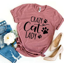 Load image into Gallery viewer, Crazy Cat Lady T-shirt - florentclothing store