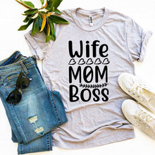 Load image into Gallery viewer, Wife Mom Boss T-shirt - florentclothing store