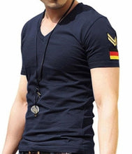 Load image into Gallery viewer, Mens Slim Fit Tee Shirt with Army Badge