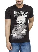Load image into Gallery viewer, Einstein I'm Smarter Black Half Sleeve Men T-Shirt