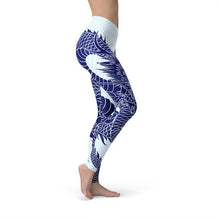 Load image into Gallery viewer, Womens Japanese Dragon Leggings - florentclothing store