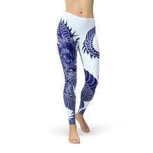 Load image into Gallery viewer, Womens Japanese Dragon Leggings - florentclothing store
