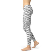 Load image into Gallery viewer, Womens Black and White Dice Leggings - florentclothing store