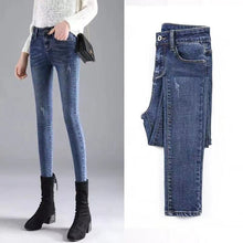Load image into Gallery viewer, New Women Jeans 2021 Autumn Elastic Pencil Trousers High Waist Ladies Tight Clothing Slim Fit - florentclothing store
