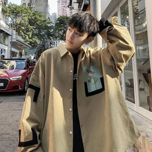 Load image into Gallery viewer, Jacket Men Plus Size Japanese Streetwear Vintage Loose Autumn Printing Clothes Mens - florentclothing store