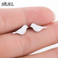 Load image into Gallery viewer, SMJEL Stainless Steel Mickey Stud Earrings for Women Girls Minimalist Fox Cat - florentclothing store