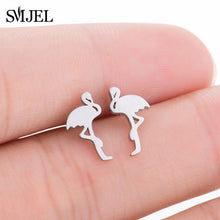 Load image into Gallery viewer, SMJEL Stainless Steel Mickey Stud Earrings for Women Girls Minimalist Fox Cat - florentclothing store