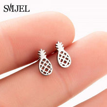 Load image into Gallery viewer, SMJEL Multiple Stainless Steel Stud Earrings for Women Girls Fashion Minimalist - florentclothing store