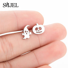Load image into Gallery viewer, SMJEL Multiple Stainless Steel Stud Earrings for Women Girls Fashion Minimalist - florentclothing store