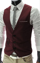 Load image into Gallery viewer, 2022 New Arrival Dress Vests For Men Slim Fit  Suit Vest  Waistcoat Gilet - FlorentClothingStore