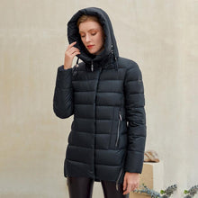 Load image into Gallery viewer, Women warm hooded winter coat women jacket casual parkas jacket - florentclothing store 
