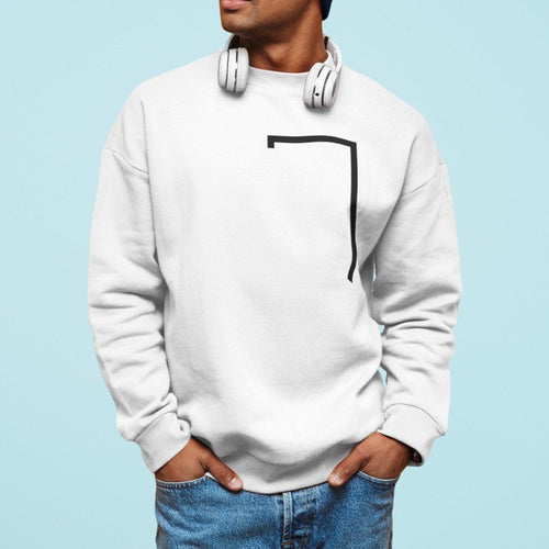 Mens Angled Logo Crewneck Sweatshirt - florentclothing store 