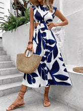 Load image into Gallery viewer, Cutout Printed Sleeveless Dress
