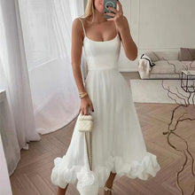 Load image into Gallery viewer, Fashion Suspenders Large Flower Swing Three-dimensional Flower A- Line
