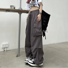 Load image into Gallery viewer, 2024 Women Casual Joggers Tech Pants Solid Low Waist Pants Drawstring
