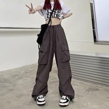 Load image into Gallery viewer, 2024 Women Casual Joggers Tech Pants Solid Low Waist Pants Drawstring
