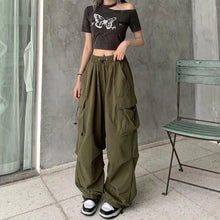 Load image into Gallery viewer, 2024 Women Casual Joggers Tech Pants Solid Low Waist Pants Drawstring
