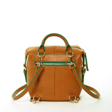 Load image into Gallery viewer, Brown Leather Backpack Purse for Women Convertible Crossbody Bag

