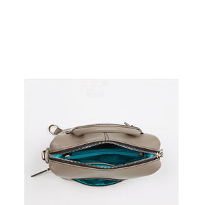 Gray Leather Backpack Purse for Women Convertible Crossbody Bag Medium - florentclothing store 