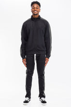 Load image into Gallery viewer, Single Stripe Zip Up Track Jacket and Track Pant Matching Set SET123
