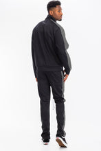 Load image into Gallery viewer, Single Stripe Zip Up Track Jacket and Track Pant Matching Set SET123
