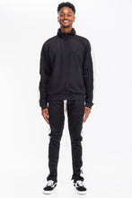 Load image into Gallery viewer, Single Stripe Zip Up Track Jacket and Track Pant Matching Set SET123
