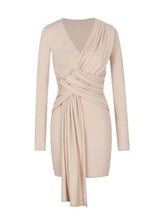 Load image into Gallery viewer, Elyse Long Sleeve Wrap Dress
