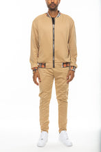 Load image into Gallery viewer, Checkered Detail Track Jacket Set

