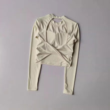 Load image into Gallery viewer, Sexy Short Backless Fixed Chest Pad Sports T-shirt Vest Women&#39;s Tight
