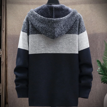 Load image into Gallery viewer, Mens Hooded Zipper Jacket Sweater Jacket
