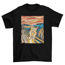 Load image into Gallery viewer, The Scream parody cat t-shirt - florentclothing store 
