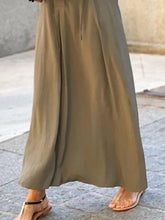 Load image into Gallery viewer, Full Size Solid Color Maxi Shirt Dress Plus Size - florentclothing store 
