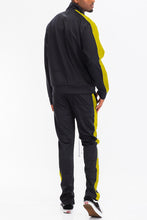 Load image into Gallery viewer, Single Stripe Zip Up Track Jacket and Track Pant Matching Set SET123
