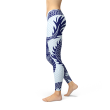 Load image into Gallery viewer, Womens Japanese Dragon Leggings - florentclothing store 
