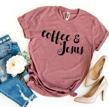 Load image into Gallery viewer, Coffee And Jesus T-shirt
