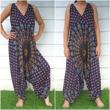 Load image into Gallery viewer, Chakra Hippie Jumpsuits, Boho Rompers, Festival Clothing
