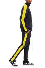 Load image into Gallery viewer, Single Stripe Zip Up Track Jacket and Track Pant Matching Set SET123
