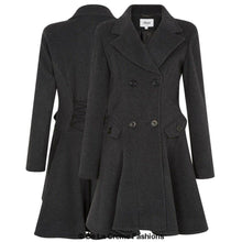 Load image into Gallery viewer, Wool Blend Fit And Flare Double Breasted Skater Coat (1102)
