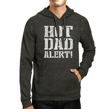 Load image into Gallery viewer, Hot Dad Alert Unisex Dark Gray Pullover Hoodie
