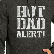 Load image into Gallery viewer, Hot Dad Alert Unisex Dark Gray Pullover Hoodie
