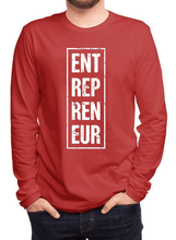 Load image into Gallery viewer, Entrepreneur Vertical Full Sleeves T-shirt.
