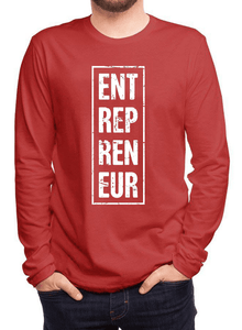 Entrepreneur Vertical Full Sleeves T-shirt.